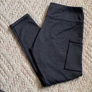 Salty Honey crop pant-charcoal gray.